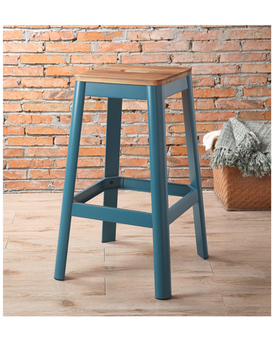 Acme Furniture Jacotte Bar Stool In Blue