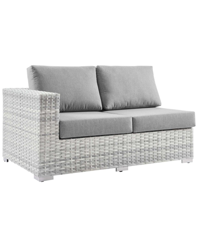 Modway Convene Outdoor Patio Left-arm Loveseat In Grey