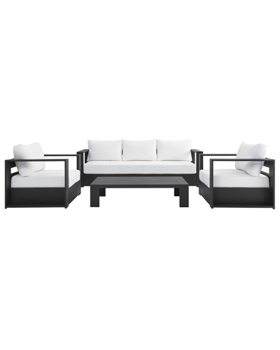 Modway Tahoe Outdoor Patio 4-piece Set In Gray