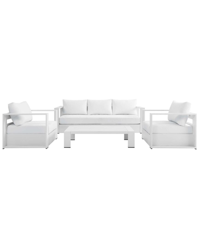 Modway Tahoe Outdoor Patio 4-piece Set In White