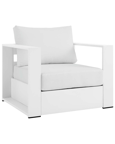 Modway Tahoe Outdoor Patio Powder-coated Aluminum Armchair In White