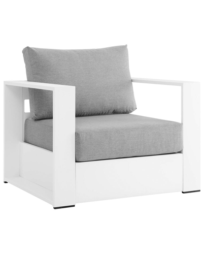 Modway Tahoe Outdoor Patio Powder-coated Aluminum Armchair In White