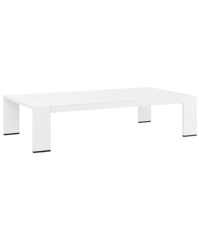 Modway Tahoe Outdoor Patio Powder-coated Aluminum Coffee Table In White