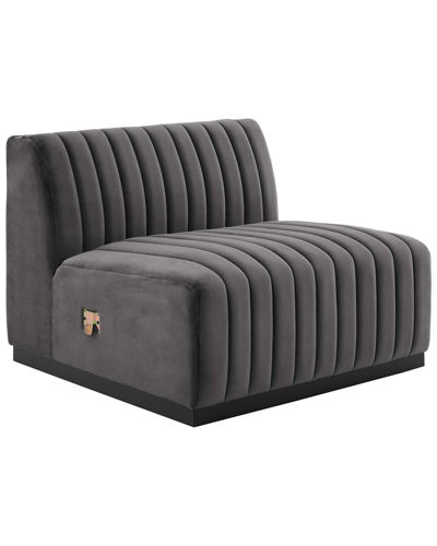 Modway Conjure Channel Tufted Performance Velvet Armless Chair