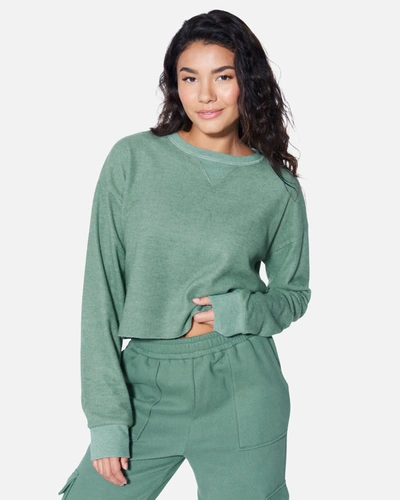 Hyfve Women's Essential All Time Favorite Long Sleeve Top T-shirt In Gray Green