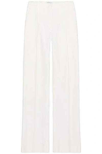 Pre-owned Chanel 2001 Wide Leg Trousers In Ivory