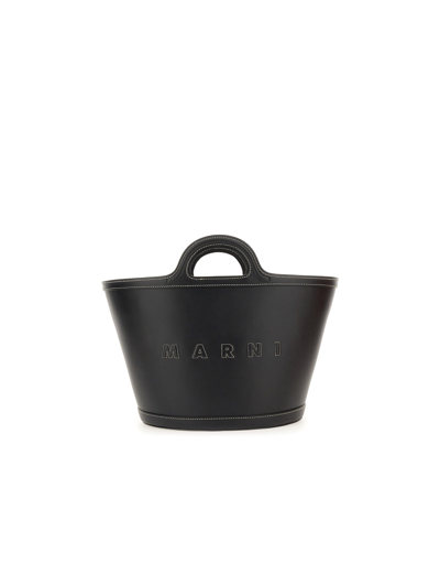 Marni Designer Handbags Tropicalia Small Bag In Noir