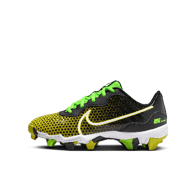 Nike Alpha Huarache 4 Keystone Little/big Kids' Baseball Cleats In Black