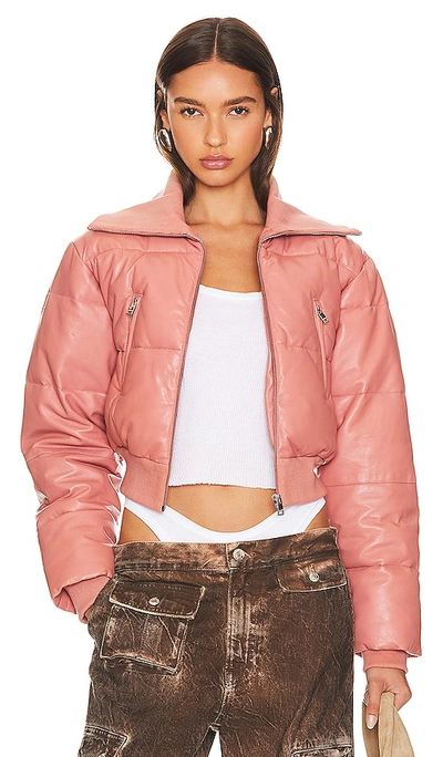 Lamarque Livia Cropped Jacket In Pink