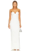 Retroféte Luna Balconette Gown In White