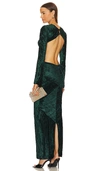 Michael Costello X Revolve Spencer Gown In Dark Green