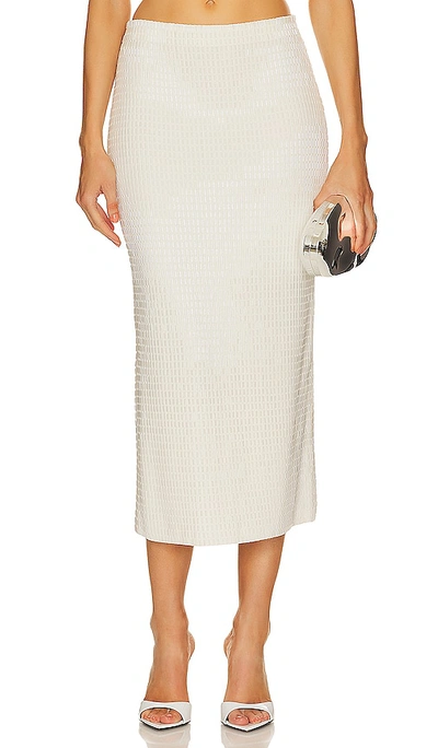 Simkhai Ellison Midi Skirt In Ivory