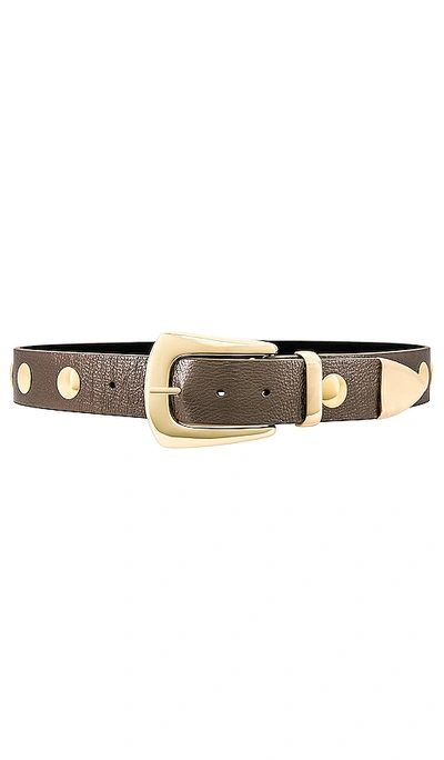 B-low The Belt Jordana Mini Moto Metallic Belt In Metallic Neutral