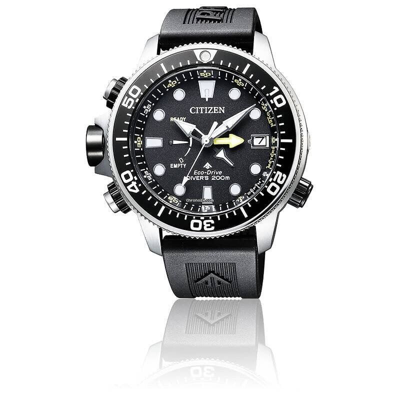 Pre-owned Citizen Promaster Bn2036-14e Aqualand 45mm Black Dial 200m Diver's Watch -