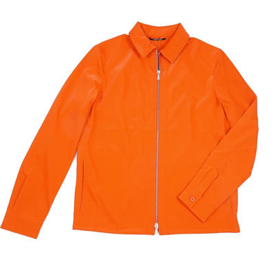 Pre-owned Marco Pescarolo Lustrous Stretch Techno Zip Jacket S (eu 48) In Orange