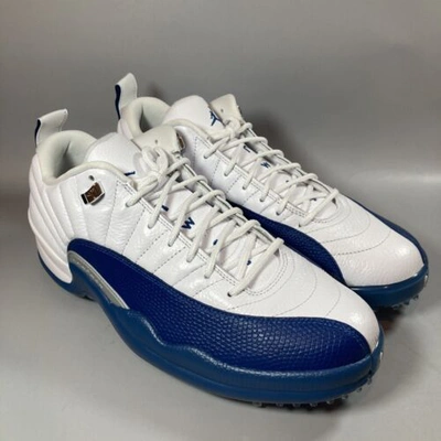 Pre-owned Jordan Size 11 -  12 Low Golf French Blue 2022 In White