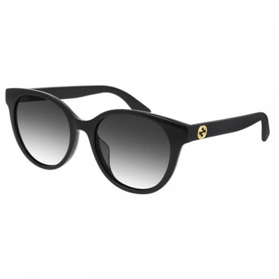 Pre-owned Gucci Gg0702skn 001 Black/grey 54-19-145 Sunglasses Authentic In Gray