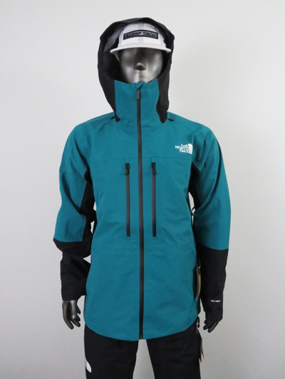 Pre-owned The North Face Ceptor Ski Snowboard 3l Shell Waterproof Hooded Jacket Blue In Harbor Blue / Tnf Black / Tnf White Logo