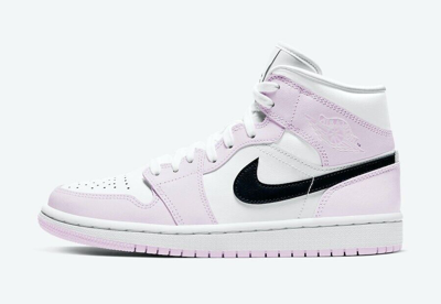 Pre-owned Jordan Brand Nike Air  1 Mid Barely Rose Women's Size 6w - Fast Ship In Pink