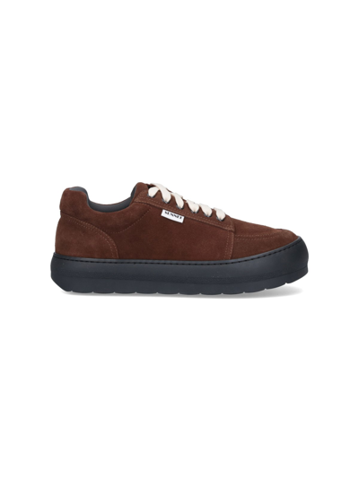 Sunnei Sneakers Dreamy - Leather - Chocolate In Brown