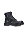 Premiata Leather Boot In Black  