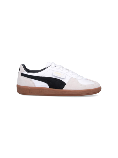 Puma Palermo Leather Sneaker In White/vapor Gray