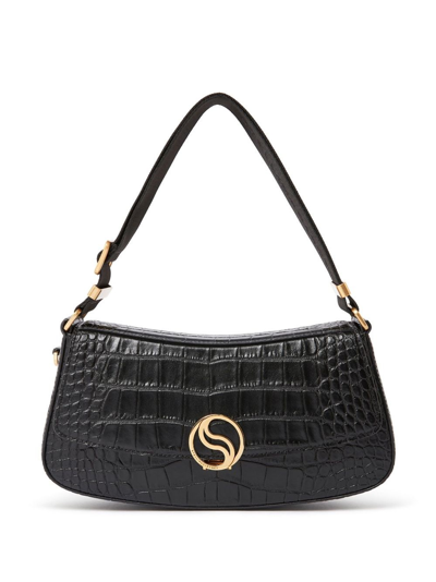 Stella Mccartney S-wave Shoulder Bag In Black  