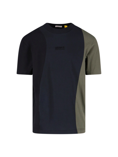 Moncler Genius X Adidas Cotton Jersey T-shirt In Black  