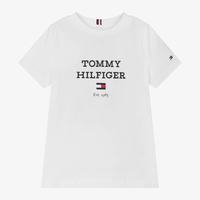 Tommy Hilfiger Babies' Boys White Cotton T-shirt