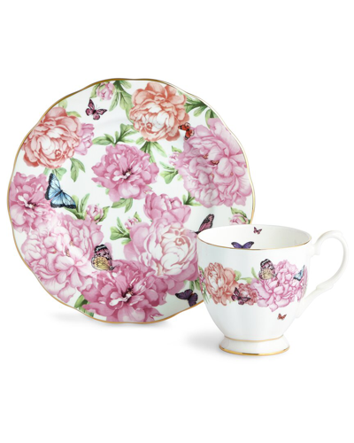 Royal Albert Miranda Kerr Friendship Gratitude Footed Mug & Plate Set With $9 Credit