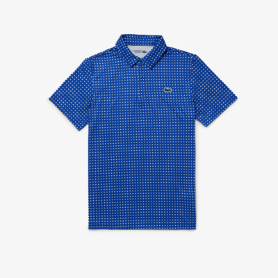 Lacoste Anti-uv Printed Golf Polo - S - 3 In Blue