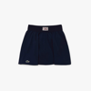 Lacoste Women's Pleated Back Ultra-dry Tennis Skirt - 40 In Blue