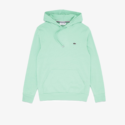 Lacoste Men's Cotton Jersey Hooded T-shirt - Xl - 6 In Green