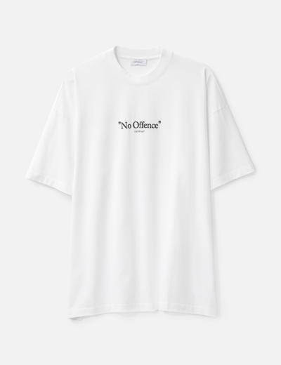 Off-white No Offence Cotton T-shirt In White