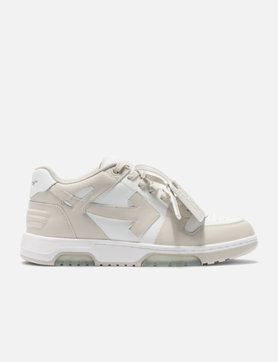 Off-white Men's Out Of Office Leather Low-top Sneakers In Multi