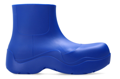 Pre-owned Bottega Veneta Puddle Ankle Boot Cobalt In Blue