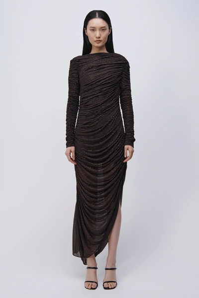 Jonathan Simkhai Sanders Dress In Chocolate