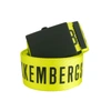 BIKKEMBERGS BIKKEMBERGS VIBRANT YELLOW LIME CLIP CLOSURE MEN'S BELT