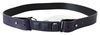 Costume National Black Leather Normal Logo Buckle Waist Belt In Black