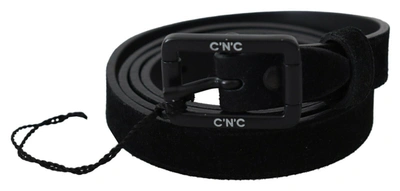 COSTUME NATIONAL COSTUME NATIONAL ELEGANT BLACK LEATHER CLASSIC WOMEN'S BELT