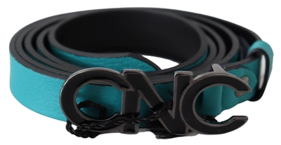 Costume National Chic Blue Green Leather Fashion Women's Belt