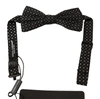 Dolce & Gabbana Black 100% Silk Adjustable Neck Papillon Tie In Black