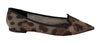 Dolce & Gabbana Brown Leopard Ballerina Flat Loafers Shoes In Brown