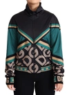 DOLCE & GABBANA DOLCE & GABBANA CHIC MULTICOLOR TRACK JACKET WITH LOGO WOMEN'S MANIA