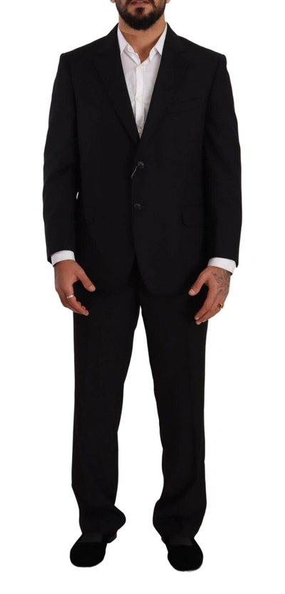 DOMENICO TAGLIENTE DOMENICO TAGLIENTE ELEGANT TWO-PIECE BLACK SUIT MEN'S ENSEMBLE
