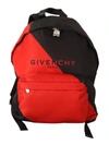 GIVENCHY GIVENCHY SLEEK URBAN BACKPACK IN BLACK AND MEN'S RED