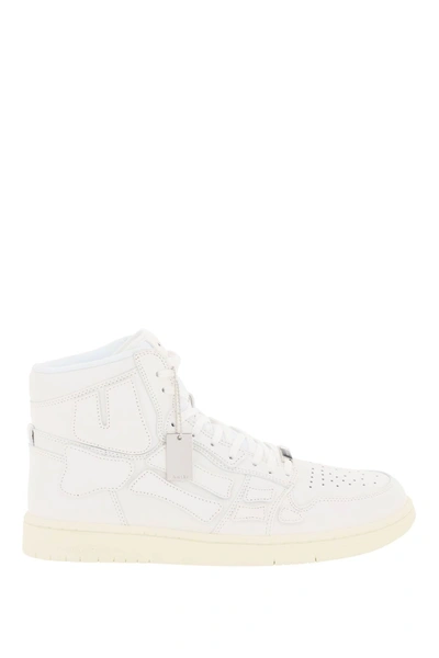 Amiri Skel Hi-top Leather Trainers In White