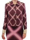 HOUSE OF HOLLAND HOUSE OF HOLLAND ELEGANT MULTICOLOR CHECK PRINT WOMEN'S JACKET