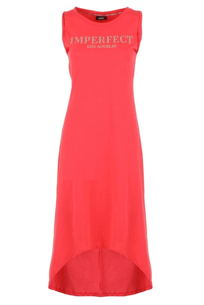 Imperfect Cotton Women's Dress In Pink
