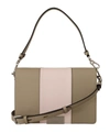 Karl Lagerfeld Chic Sage Shoulder Bag With Dual Straps In Green